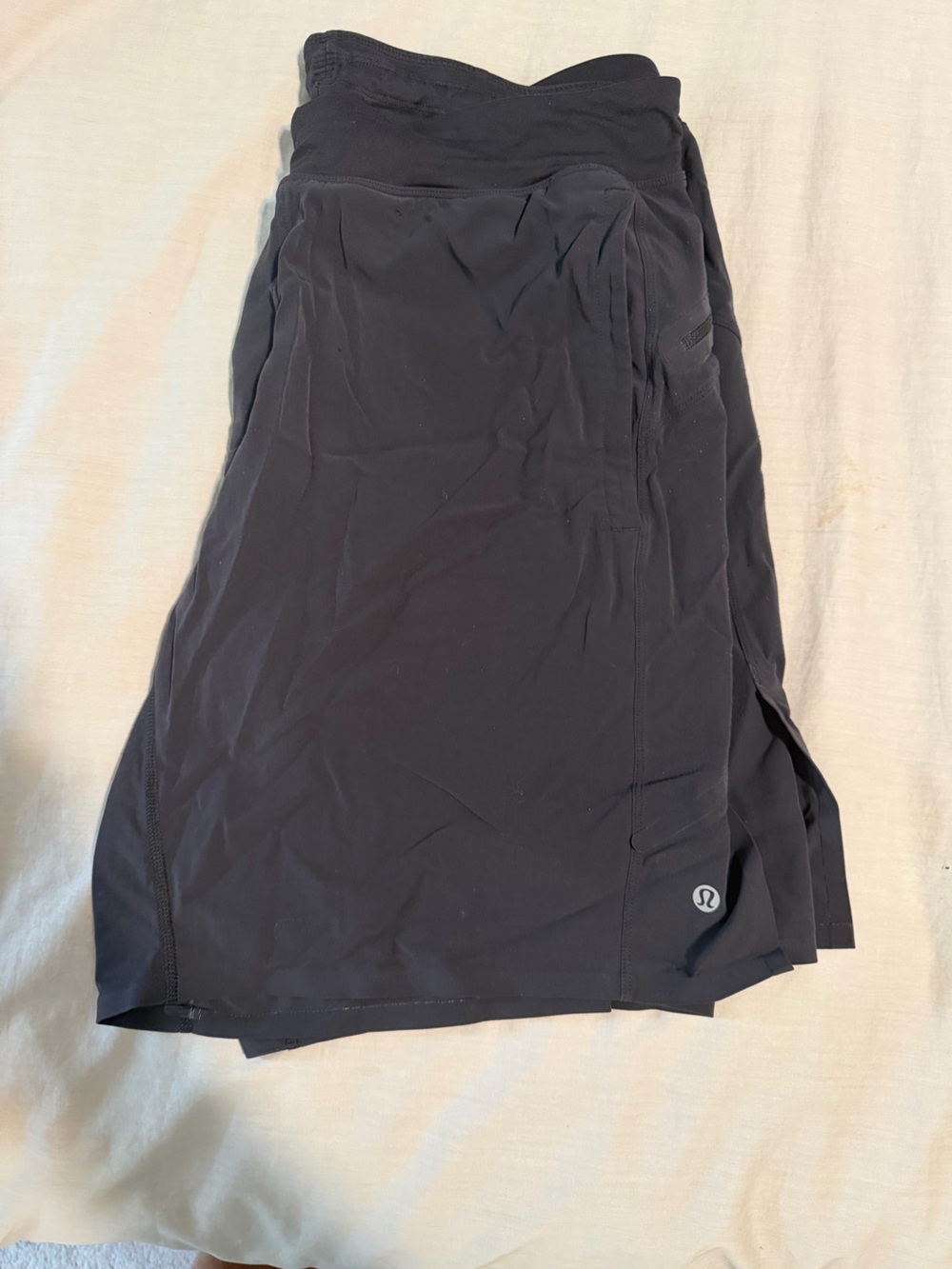 lululemon athletica Men’s Black Performance Running Shorts
